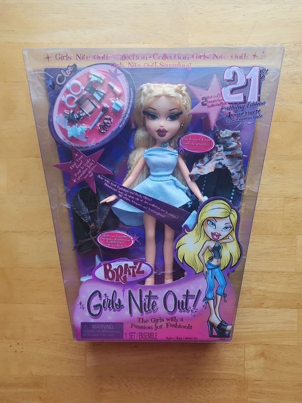Bratz Girls Nite Out Cloe 2022 21st Birthday Edition Fashion Doll NRFB New